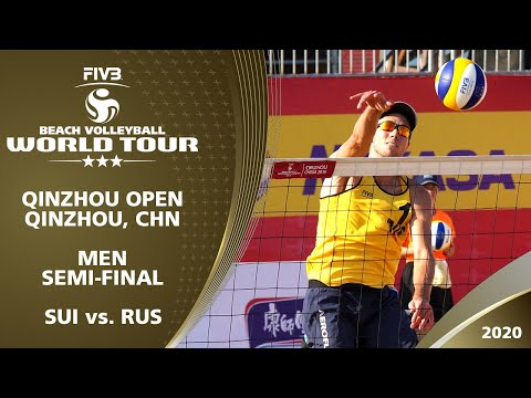 Men's Semi-Final: SUI vs. RUS | 3* Qinzhou (CHN) - 2020 FIVB Beach Volleyball World Tour
