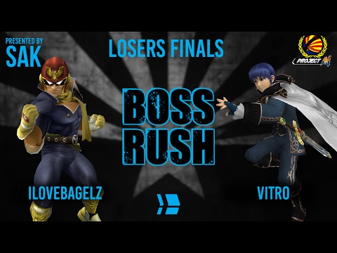 Boss Rush Losers Finals: ilovebagelz (Falcon) vs CL|Vitro (Marth)