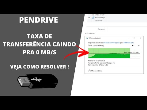 Pendrive Velocidade De Escrita Cai Pra Zero No Windows 10 - Como Resolver?