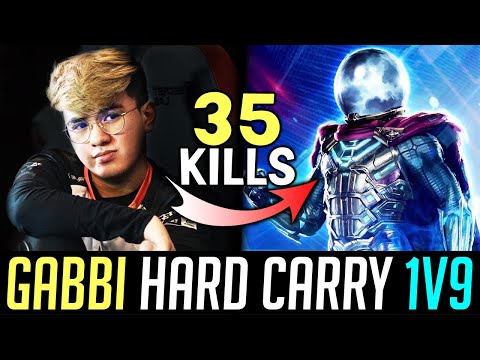 Gabbi Hard Carry his teammates w/ 35 KILLS - This Game Looks Like 1 vs 9! DOTA 2