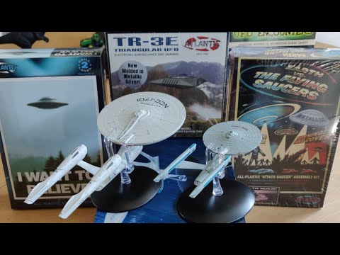 Star Trek USS Enterprise Diecast Eaglemoss 🤩 UFO model kits Atlantis Polar lights 🛸