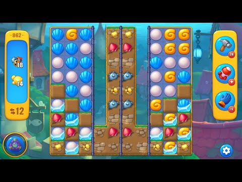 fishdom LEVEL 862 [EXTRA MOVES]