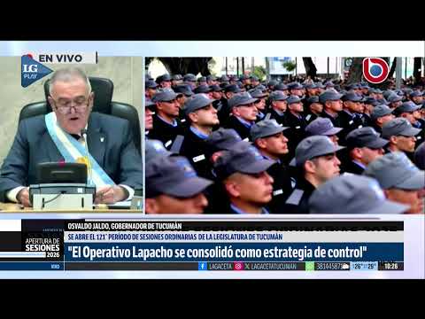 Seguridad: "la Policía de Tucumán se merece un aplauso"