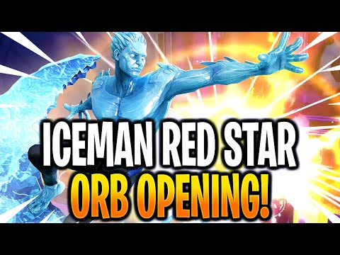 *NEW* MASSIVE ICEMAN RED STAR ORB OPENING! - MARVEL Strike Force - MSF