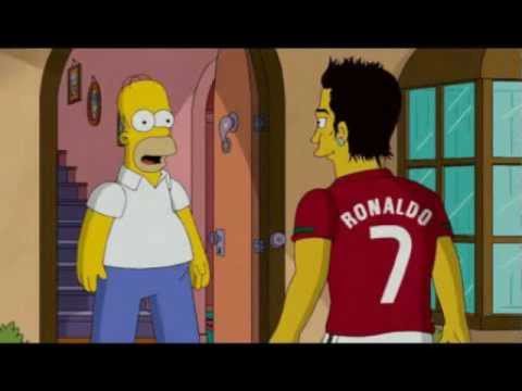 cristiano ronaldo en los simpson