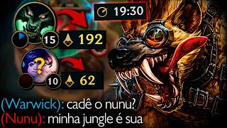 WARWICK TRYHARD QUE FAZ TODA JUNGLE (INIMIGA TAMBÉM KKKK)