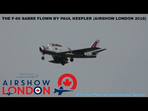Airshow London 2018 [F-86 Sabre Flown By Paul Keepler] (9/8/2018) (4K)