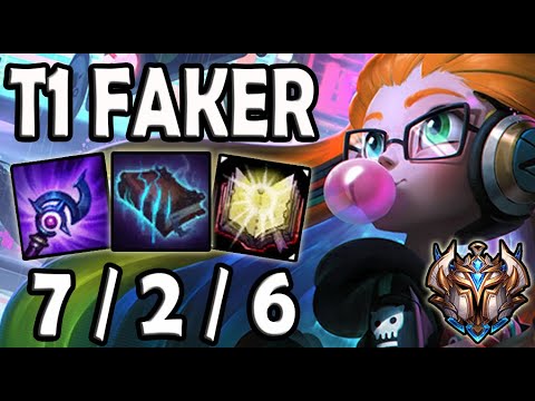 T1 Faker Zoe MID vs Galio - Lol Ranked Korea ✔️