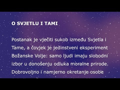 O svjetlu i tami - Braco Official TV