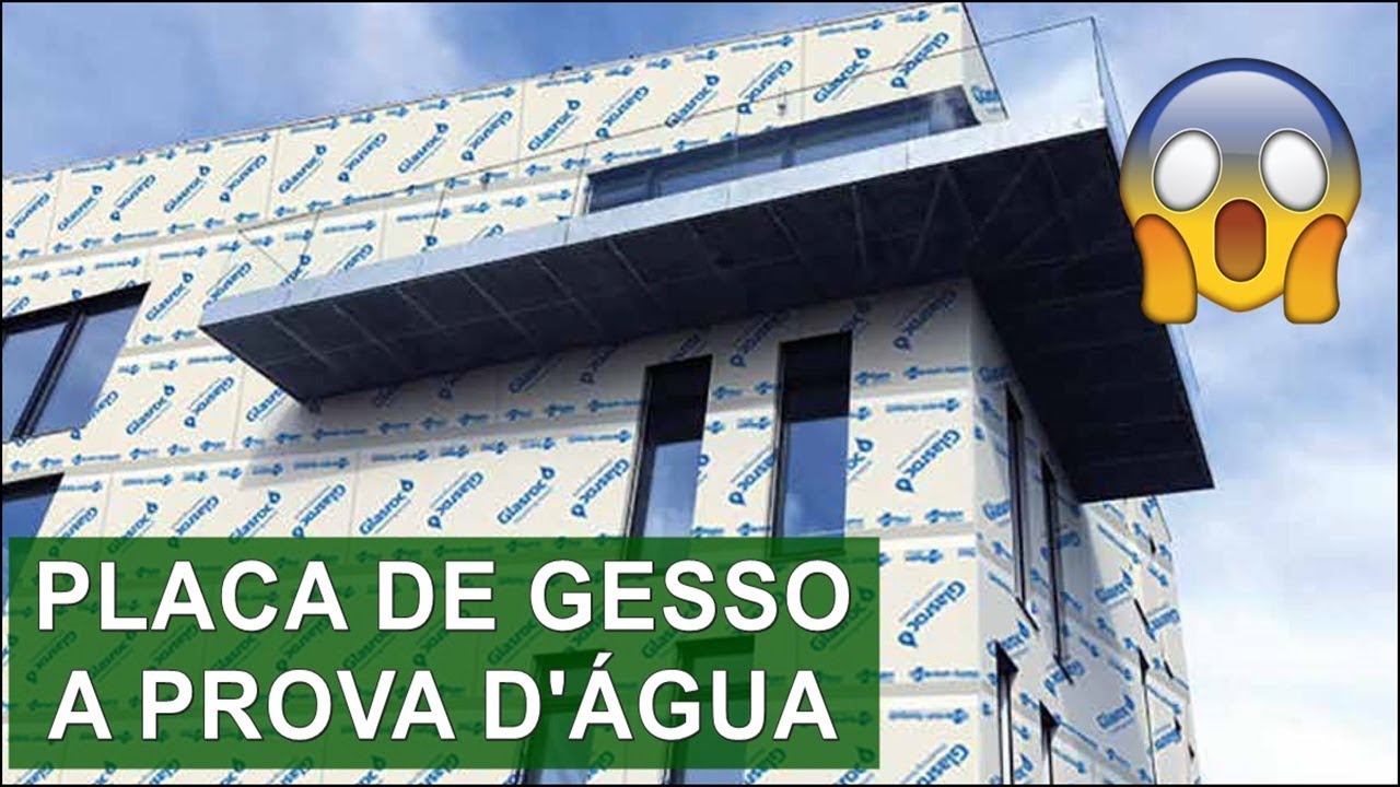 PLACA DE GESSO DRYWALL A PROVA D' ÁGUA - GLASROC X