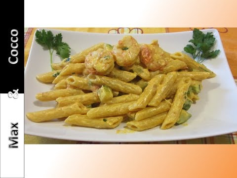 Penne Gamberi Zucchine al Curry