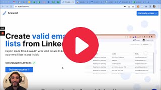 How To Find Emails On LinkedIn and Sales Navigator - Scalelist Demo