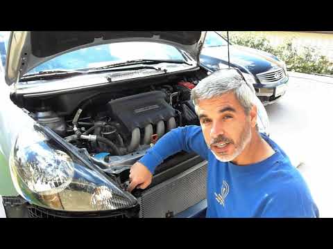 Honda Fit Condenser Replacement and AC Recharge