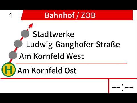 Ansagen Der Linie 1 Stadtbus Landsberg (Lech) Komplette Route
