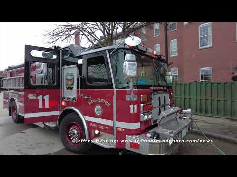 Manchester Fire Engine 11 Responds To Dumpster Fire