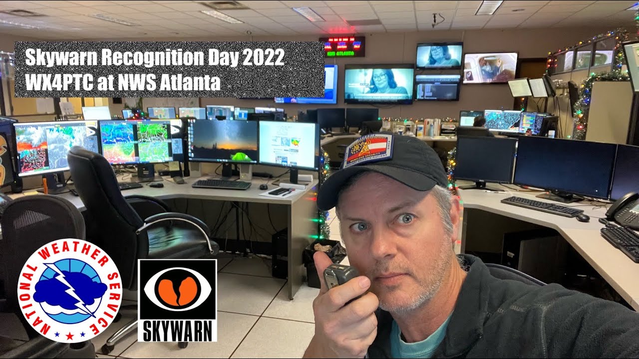 Skywarn Recognition Day 2022 at NWS Atlanta - Tour of the office and WX4PTC amateur radio station