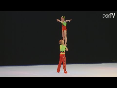 Sachsenpokal Riesa 2012 Age Group Dynamic Mixed Pair Germany - Slinkov, Blintsov