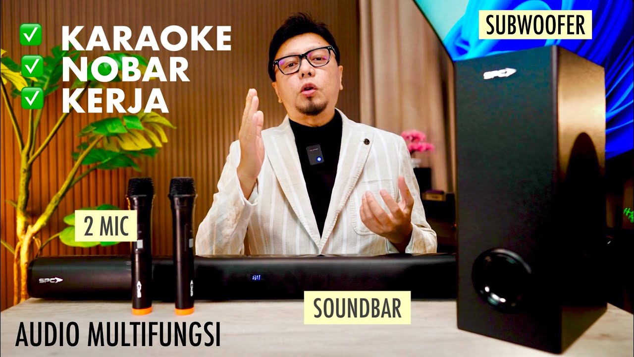 1,3jtan.. Satu Soundbar Buat Semua! Karaoke, Nobar & Kerja!! SPC Soundbar Vomic Review