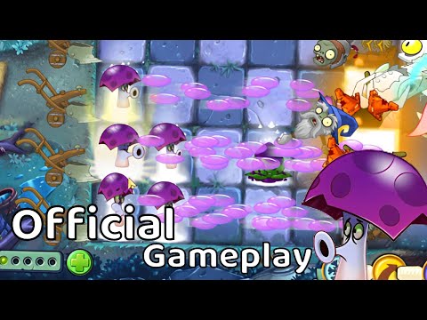 PvZ2 10.5.1 Scaredy-shroom Official Gameplay I PvZ2 10.5.1 Scaredy-shroom, Bamboo Spartan