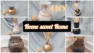 DIY /Yap yap SAT EK GELIR/ 4 Brandnew Amazing Ideas with Ikea Vase for 1 € / Home Sweet Home