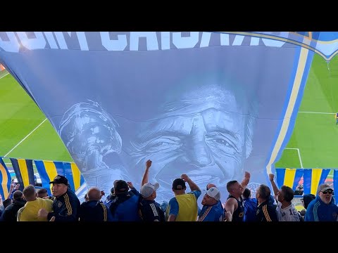 "BOCA vs BELGRANO | HOMENAJE a RUSSO y CANCIONES contra RIVER" Barra: La 12 &bull; Club: Boca Juniors