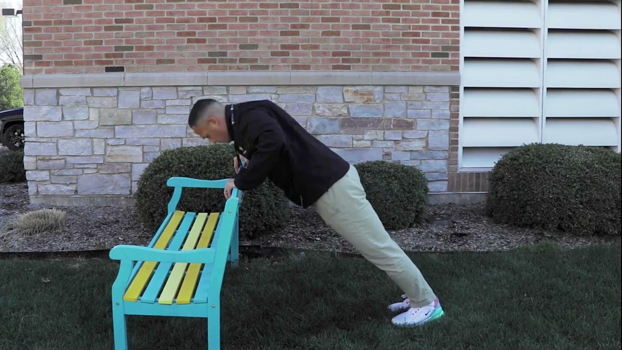 Park Bench Fitness Assisted Pushups - YouTube