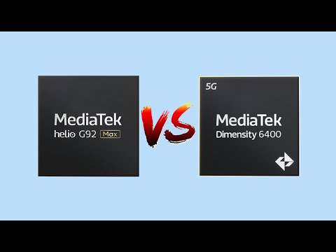 MediaTek Helio G92 Max VS MediaTek Dimensity 6400! Which is better? 🤔