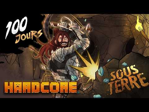 J'ai survécu 100 jours SOUS TERRE en hardcore sur Minecraft, voici ce qu'il s'est passé!