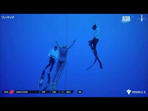 Anas Chair - CNF 40m - National Record - Morocco // 27th AIDA Freediving World Championship