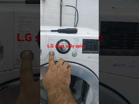 L.G washing machine only spin testing