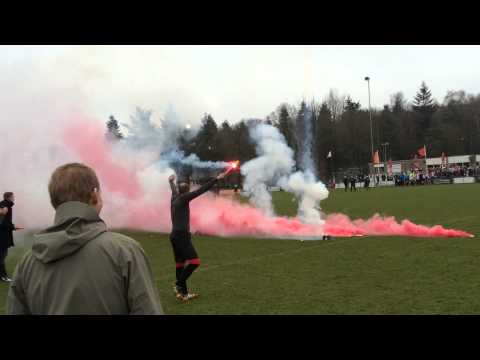 Olympia60 - Dubbeldam opkomst spelers VUURWERK