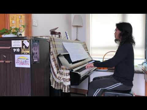 Mangean: Sonata in E Minor - 2nd Movement (Allegro) - Piano Part [Moderate Tempo]