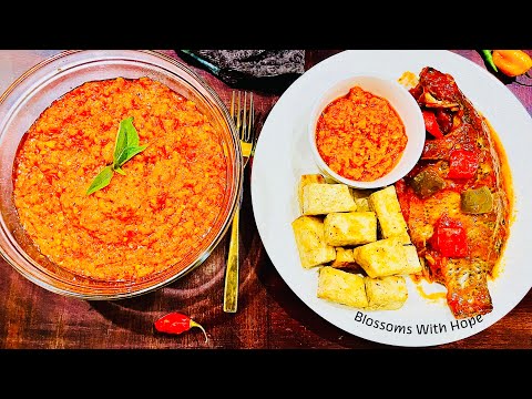 HOW TO MAKE THE BEST TASTING AFRICAN PEPPER SAUCE | NIGERIAN PEPPER SAUCE RECIPE | BEST CHILI SAUCE