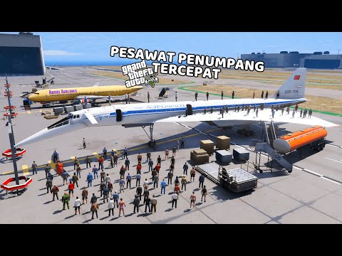 PESAWAT PENUMPANG TERCEPAT DI GTA 5 - GTA 5 MOD