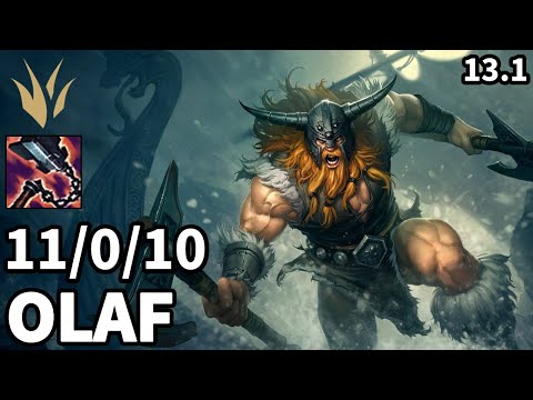 Olaf Jungle vs Vi - EUW Grandmaster | Patch 13.1