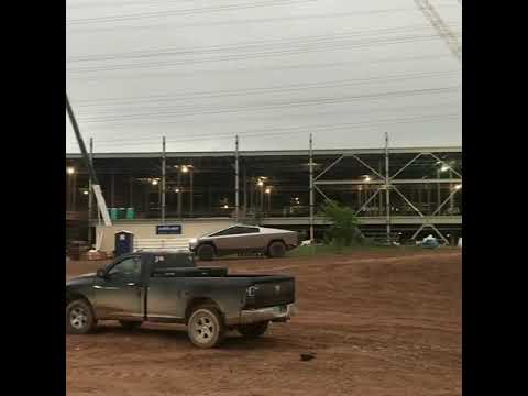 Tesla Cybertruck at giga texas