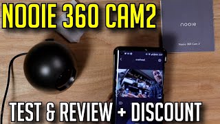Nooie 360 Cam2 IPC100 360 Security Camera Honest Unboxing Test and Review 25% Discount