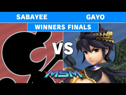MSM Online 9 - Gayo (Dark Pit) Vs TR | Sabayee (Game & Watch) Winners Finals - Smash Ultimate