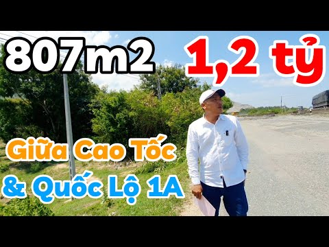 Đất 807m2 giá 1,2 tỷ giữa QL1A và Cao tốc Bắc Nam kế bên dự án sân bay Bắc Vân Phong tỉnh Khánh Hòa