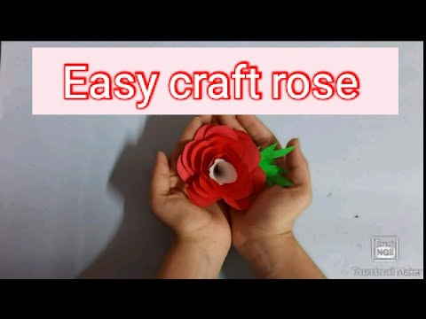 Easy craft rose | Flower series | Crafostic