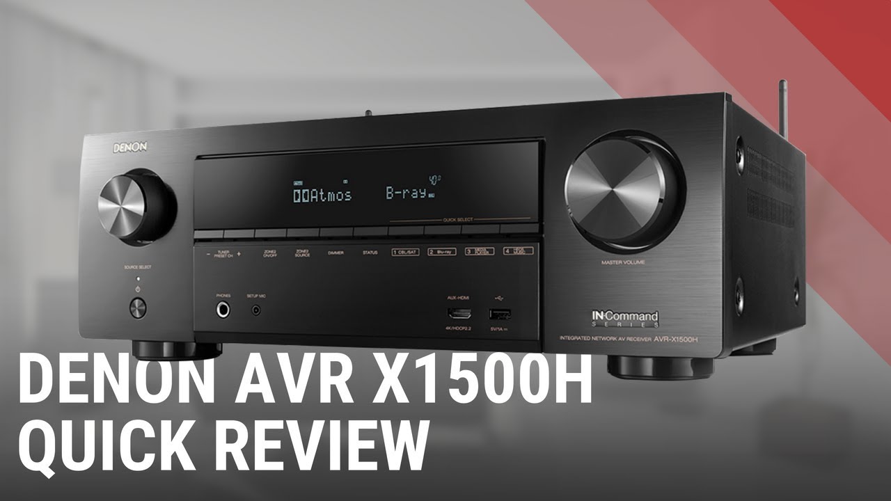 video Amply xem phim Denon AVR-X1500H chính hãng 0