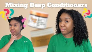 Using Up The Stash | Mixing Deep Conditioners With Shea Moisture & Honey's Handmade