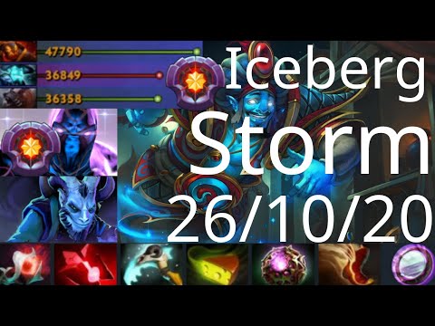 Iceberg Storm Spirit vs Ergon Ember Spirit, Ursa, Enigma -23k net worth, still lose - Dota2