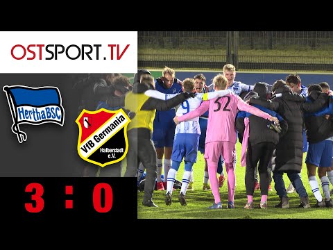 Hertha BSC eine Klasse zu stark: Hertha II - Halberstadt 3:0 | Regionalliga Nordost | OSTSPORT.TV