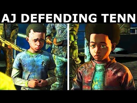 AJ Defending Tennesse - The Walking Dead Final Season 4 Episode 3: Broken Toys