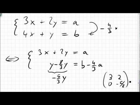 06A.1 Lineares Gleichungssystem, Gaußsches Eliminationsverfahren, Cramer-Regel, inverse Matrix