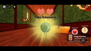 How to Get Fake Edamame (Rare Badge)  in Secret Staycation | Roblox