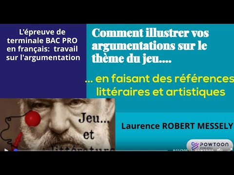Terminale Bac Pro: Les références culturelles: argumentation