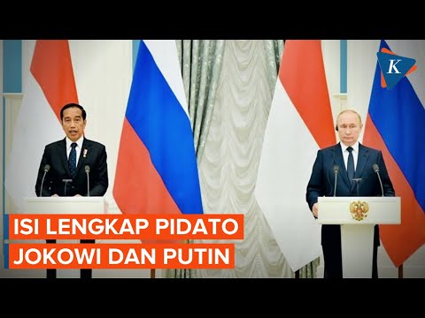 Pidato Jokowi dan Putin Setelah Bertemu di Istana Kremlin Rusia