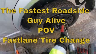 Roadside Assistance Business |POV| Fastlane Highway Tire Change